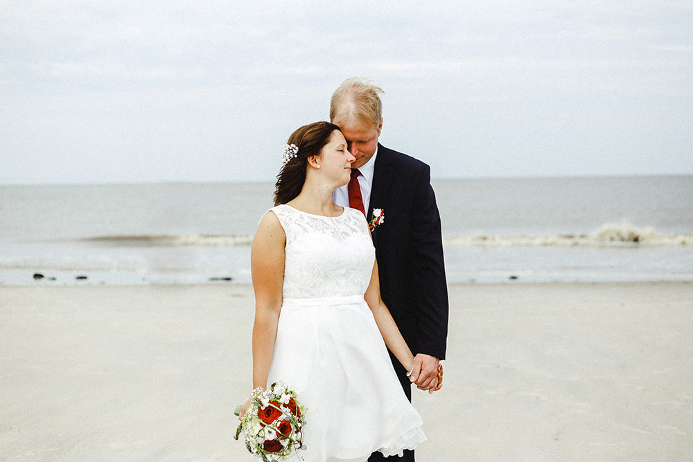 Hochzeitsfoto bzw Hochzeitsfotograf auf Wangerooge